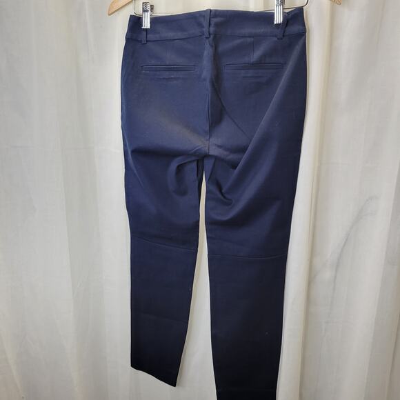 J. Crew Mercantile Women's Navy Flat Front Cropped Chino, 0, NWT - Picture 2 of 10